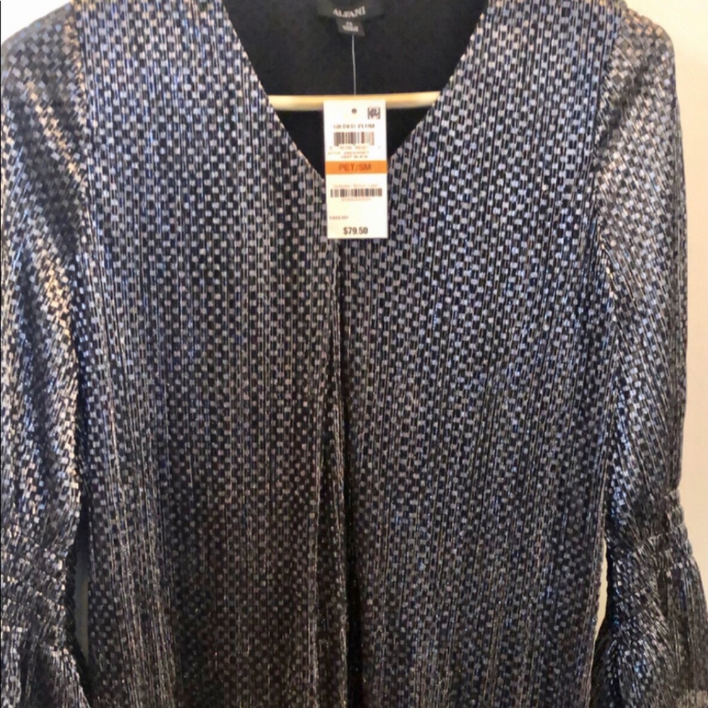Brand new blouse with foil work party wear